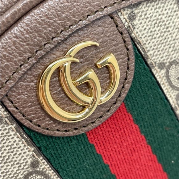 Gucci GG Marmont Mini Ophidia GG Supreme Logo Web Round Fanny Pack Backpack - Picture 4 of 14